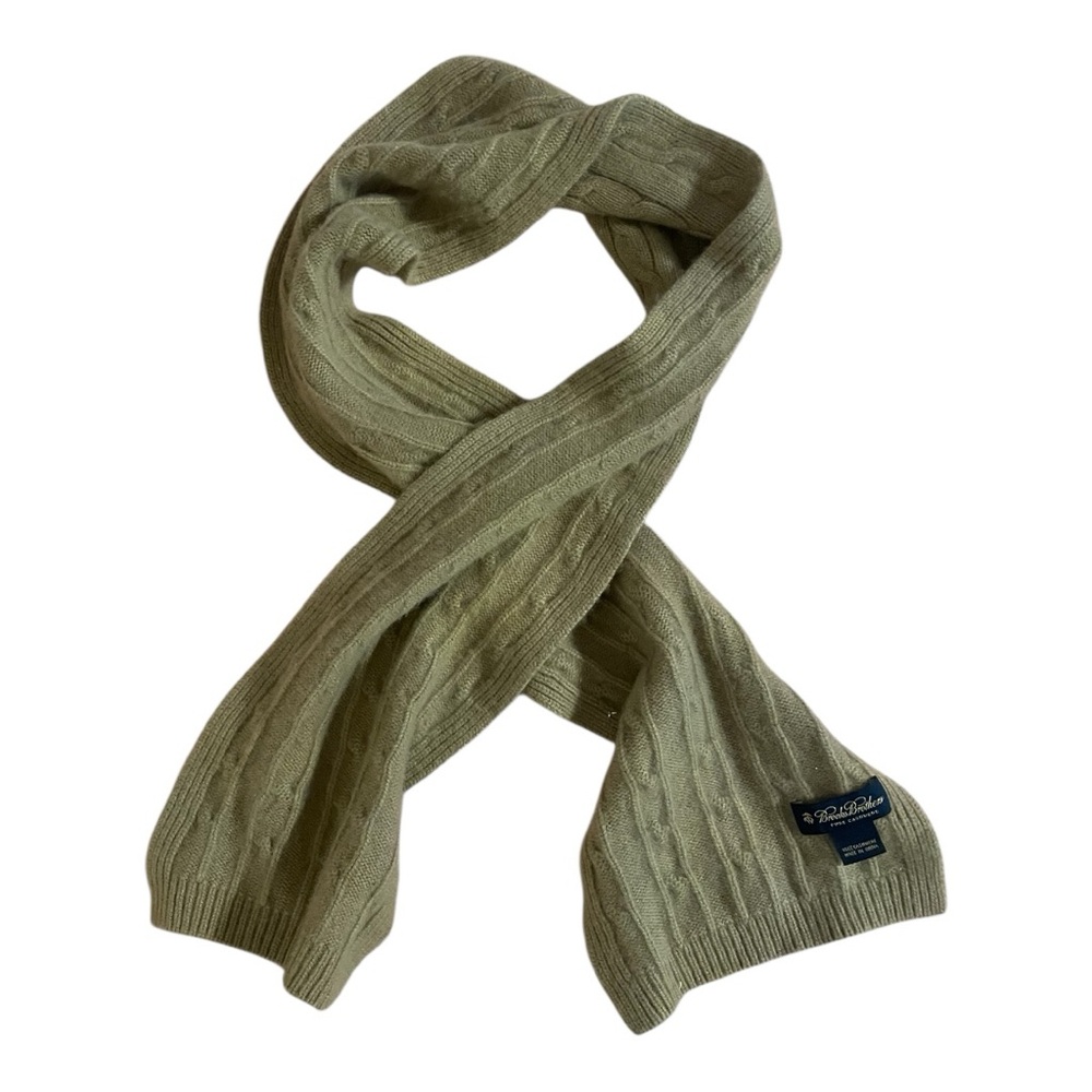 Brooks Brothers Cashmeres Scarf Tan - Picture 8 of 12